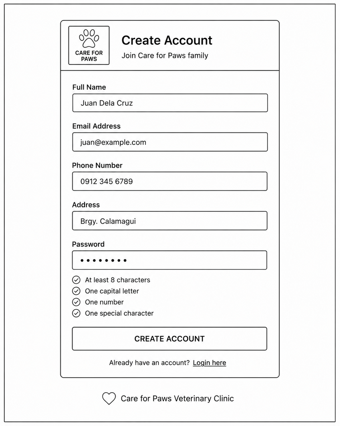 Sign Up Page