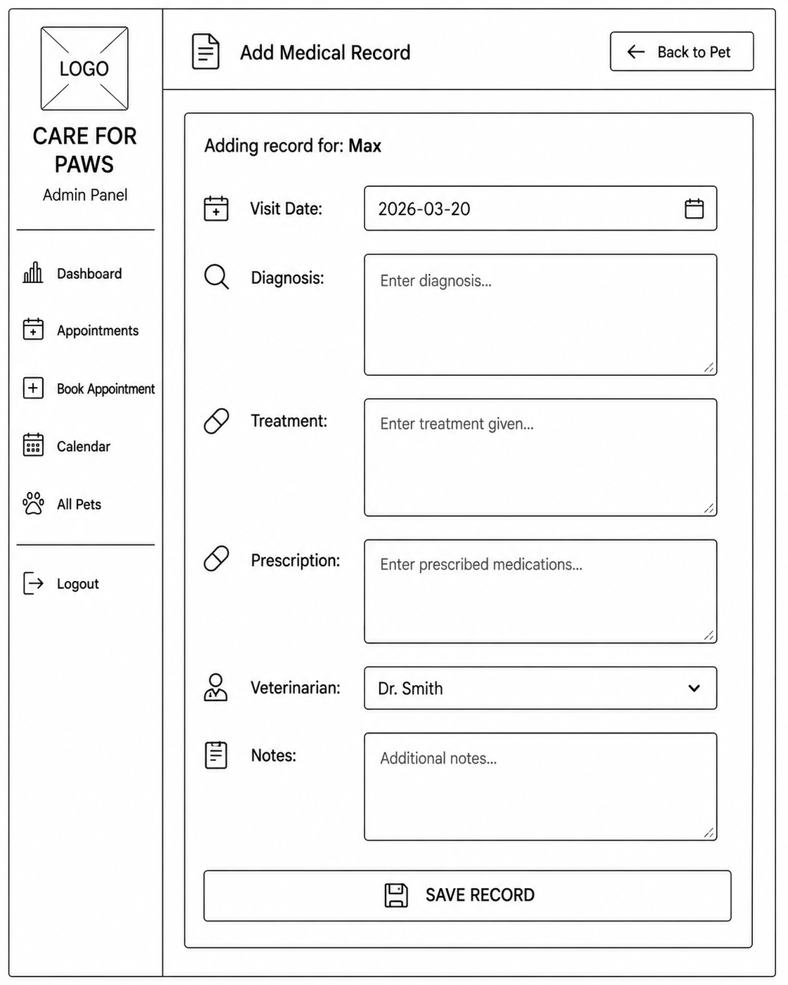 Add Medical Record